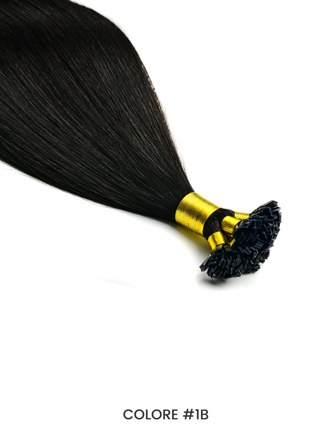 Gix Straight Flat Tip Hair Extension #1B