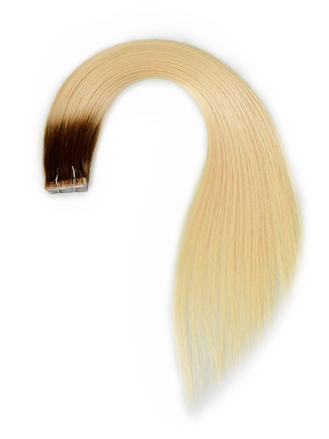 Gix Straight Invisible Tape Hair Extensions #T4/60