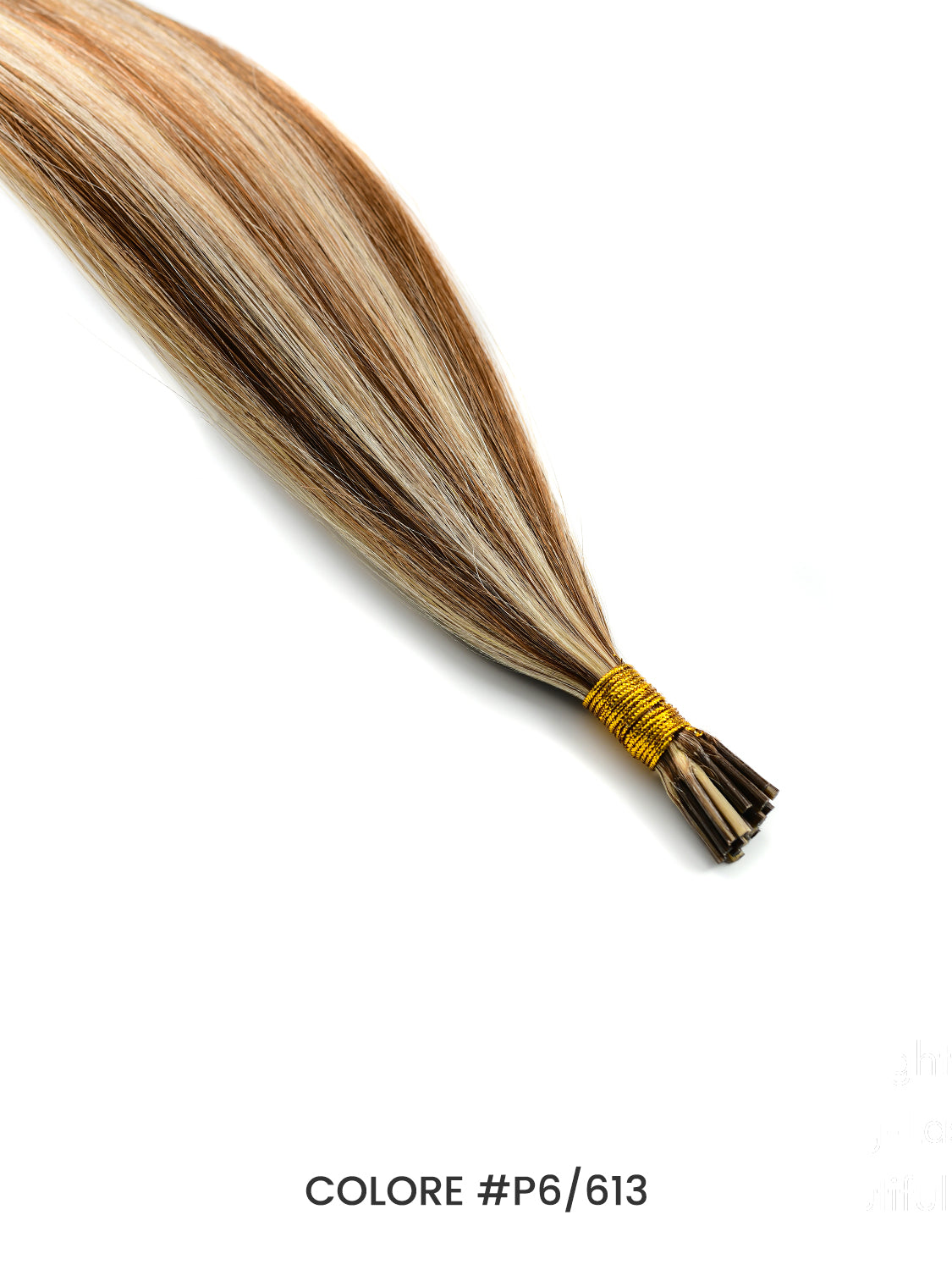 Gix Straight I-tip Hair Extensions #P6/613
