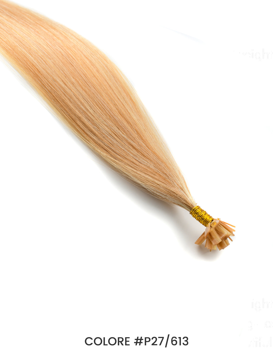 Gix Straight Flat Tip Hair Extension #P27/613