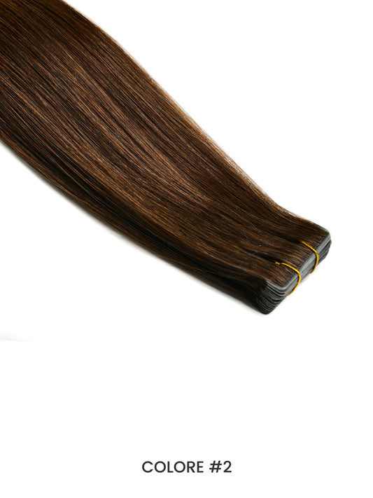 Gix Straight Invisible Tape Hair Extensions #2