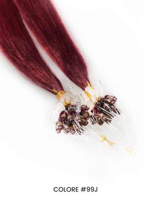 Gix Straight Micro Loop Hair Extensions 99J