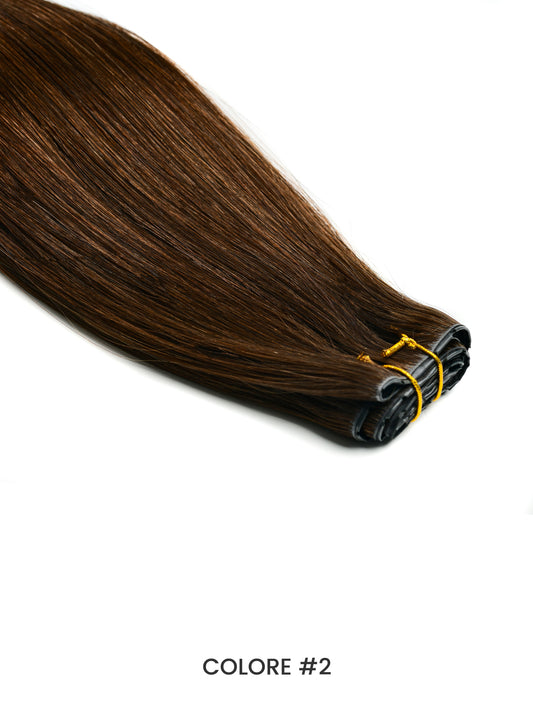 Gix Straight Twin Perforated Weft Hair Extensions #2