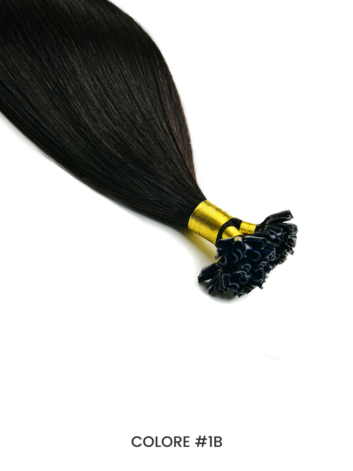 Gix Straight U-Tip Hair Extensions #1B