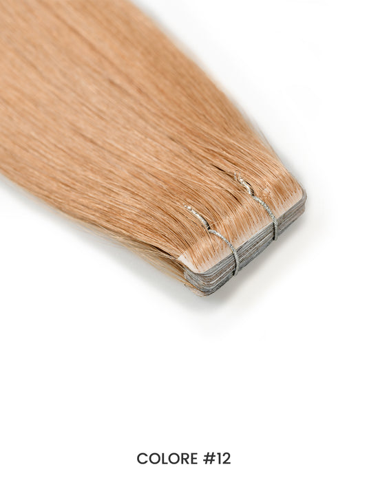 Gix Straight Invisible Tape Hair Extensions #12