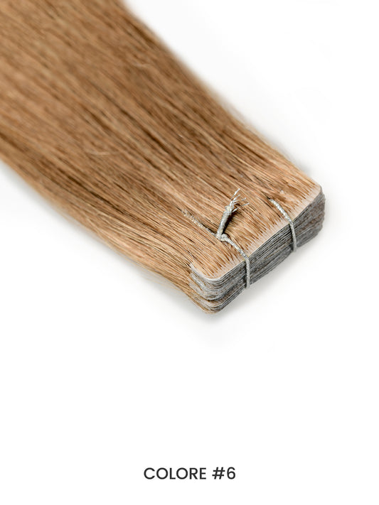 Gix Straight Invisible Tape Hair Extensions #6