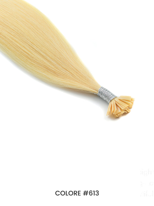 Gix Straight Flat Tip Hair Extension #613