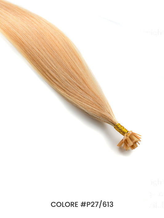 Gix Straight Flat Tip Hair Extension #P27/613